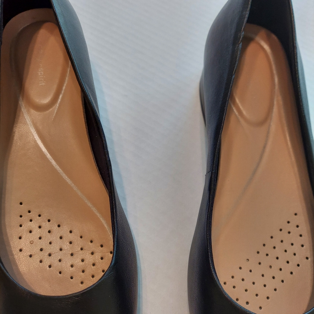 EasySpirit CALDISE Pump Black Leather PointedToe SlipOn BlockHeel Size 8 1/2 NIB - Picture 5 of 16